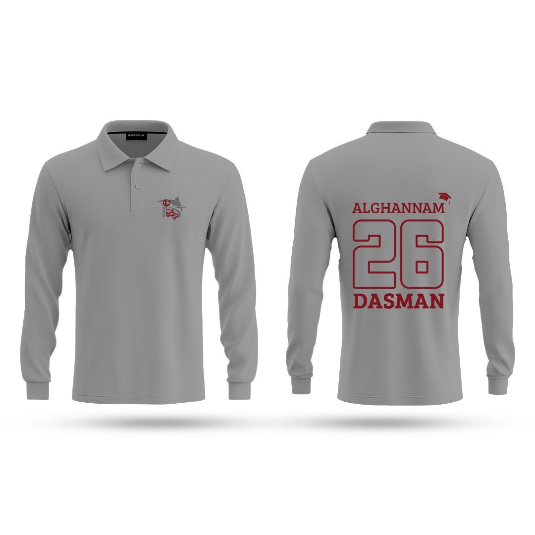 Dasman Polo - Long Sleeve - Grey 26